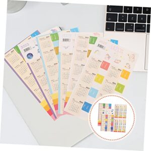 MAGICLULU 27 Packs Calendar Index Stickers Book tabs 2023 Binder Office Planner tabs Numbers Stickers Colored Labels Digital Notepad Month Index Stickers DIY Calendar Sticker tabs