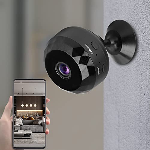 Kadlawus Mini WiFi Cameras - Wireless Night Vision Cameras Mini Smart Camera 2.4g WiFi HD 1080p Home Security Cameras Smart Cameras Built in Battery, Up to 128gb Card (Not Included)