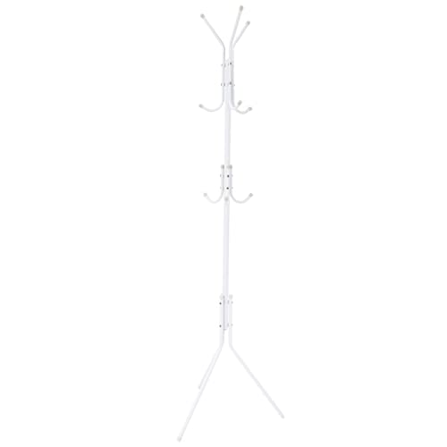 LUKEO Hanger Standing Tree Coat Clothes Hat Floor Metal Stainless Jacket Stand Steel Organizer Garment Hanging Clothing