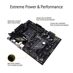 Micro Center AMD Ryzen 5 5600X Processor 6-core Bundle ASUS TUF Gaming B550-PLUS WiFi AM4 ATX Motherboard and PowerSpec 650W 80+ Gold Fully Modular PSU