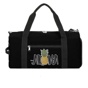 unique hawaiian sports gym bag travel duffel bag weekend overnight bag carry on bags for women men