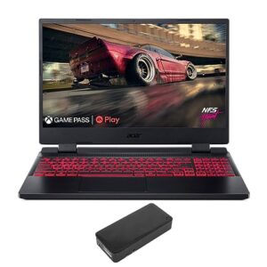 acer Nitro 5 Gaming & Entertainment Laptop (AMD Ryzen 7 6800H 8-Core, 32GB DDR5 4800MHz RAM, 1TB PCIe SSD, GeForce RTX 3070 Ti, 15.6" 165 Hz Quad HD (2560x1440), Win 11 Pro) with DV4K Dock