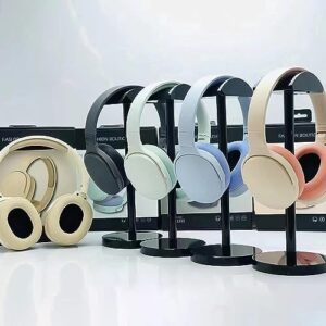 Smart Noise Canceling Bluetooth Headphones, HiFi Foldable Wireless Headphones, Ergonomic Bluetooth 5.1 Compatible, Stereo Around Ear Headphones, Wireless Headphones with Mic (Black)