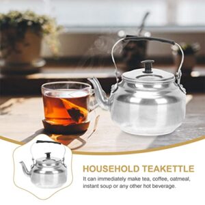 Stovetop Tea Kettle Tea Pot Stainless Steel Tea Kettle Hot Water Teapots with Infuser Coffee Tea Kettle Water Boiler 1.2l for Home Restaurant