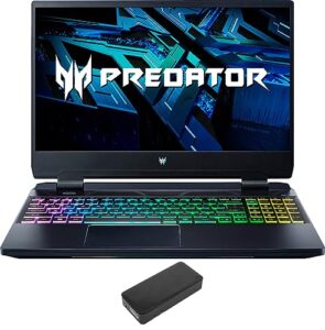 acer predator helios 300 gaming & entertainment laptop (intel i7-12700h 14-core, 32gb ddr5 4800mhz ram, 2x512gb pcie ssd (1tb), geforce rtx 3060, 15.6" 165 hz win 11 home) with dv4k dock