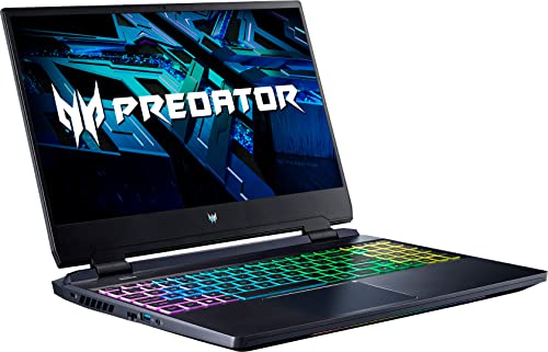 acer Predator Helios 300 Gaming & Entertainment Laptop (Intel i7-12700H 14-Core, 32GB DDR5 4800MHz RAM, 2x512GB PCIe SSD (1TB), GeForce RTX 3060, 15.6" 165 Hz Win 11 Home) with DV4K Dock