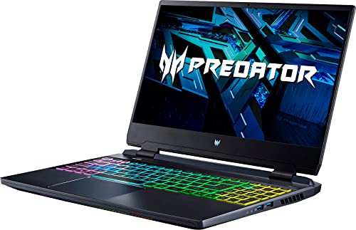 acer Predator Helios 300 Gaming & Entertainment Laptop (Intel i7-12700H 14-Core, 32GB DDR5 4800MHz RAM, 2x512GB PCIe SSD (1TB), GeForce RTX 3060, 15.6" 165 Hz Win 11 Home) with DV4K Dock