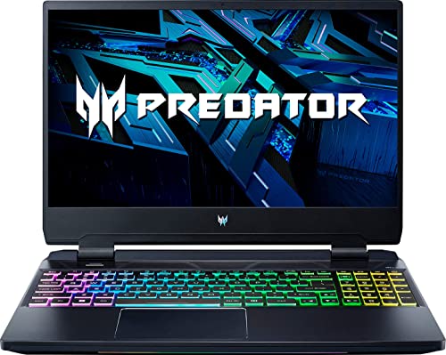 acer Predator Helios 300 Gaming & Entertainment Laptop (Intel i7-12700H 14-Core, 32GB DDR5 4800MHz RAM, 2x512GB PCIe SSD (1TB), GeForce RTX 3060, 15.6" 165 Hz Win 11 Home) with DV4K Dock