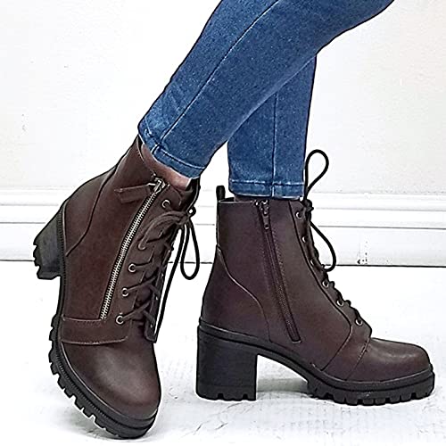 YfiDSJFGJ cowboy boots women up lace heel chunky short pointed toe low chunky heel chunky block heel square-toe comfortable short boots knee boots