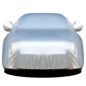 waterproof car cover compatible with ferrari f8 f12 f355 f40 f430 f512 plus velvet dust-proof snowproof outdoor indoor custom full car cover protect car paint (color : silver, size : f40)