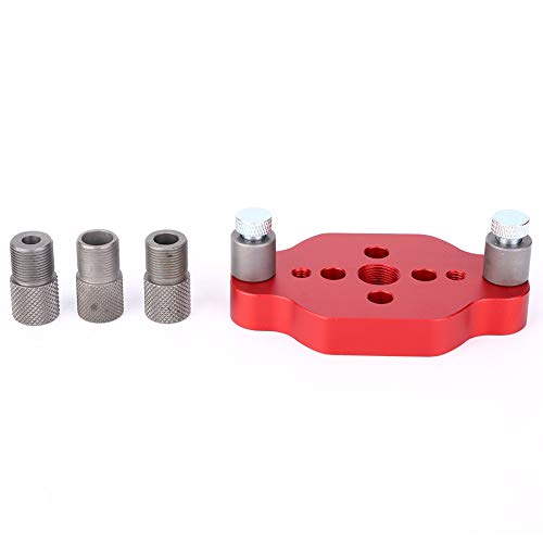 OKJHFD Woodworking Dowel Drill Guide Kit,Woodworking Straight Hole Positioner Aluminum Alloy DIY Drill Guide Drill Guide Self Centering Dowelling Jig for Carpenter(Punch)