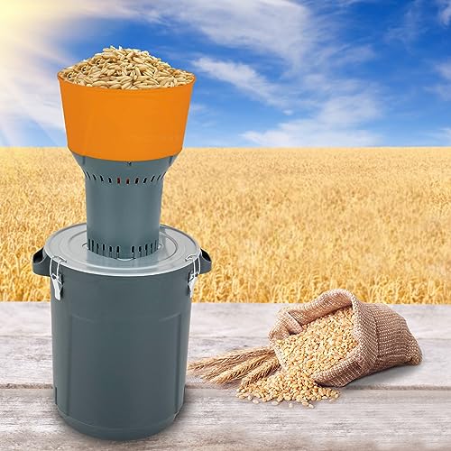 SNKOURIN Grain Mill Grinder Electric, 1000W Corn Mill Grinder Machine Feed Mill Wheat Grinder with 5 Sieves, 50L Flour Mill Wheat Grinder for Home and Farm Feed Grinding