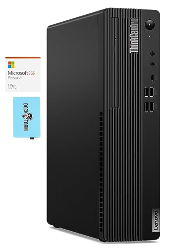 Lenovo ThinkCentre M75s Gen 2 SFF School & Business Mini Desktop (AMD Ryzen 5 PRO 4650G 6-Core, 16GB RAM, 256GB PCIe SSD, AMD Radeon, HDMI, Win 10 Pro) with MS 365 Personal, Dockztorm Hub