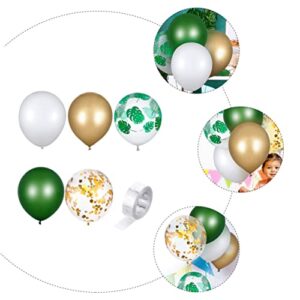 Abaodam 1 Set balloon suit happy birthday ballons green garland decor latex balloons birthday balloon platinum Balloon for Party emulsion Latex Balloon Kit banquet