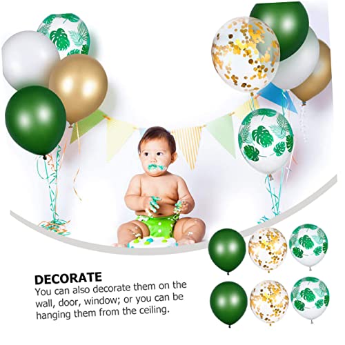 Abaodam 1 Set balloon suit happy birthday ballons green garland decor latex balloons birthday balloon platinum Balloon for Party emulsion Latex Balloon Kit banquet