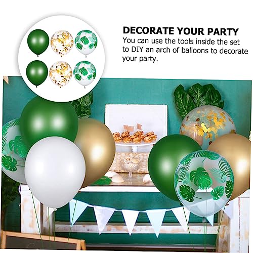 Abaodam 1 Set balloon suit happy birthday ballons green garland decor latex balloons birthday balloon platinum Balloon for Party emulsion Latex Balloon Kit banquet