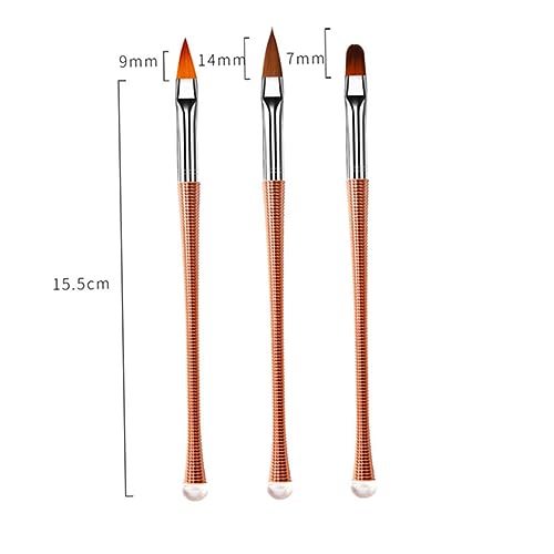 FRCOLOR 30 Pcs Nail Liner Brush Nail Art Tips Builder Nail Dotting Pen Nail Art Drawing Tools Nail Painting Tool Manicure Painting Pen rose gold suit Manicure Tool 3d Acrylic gel