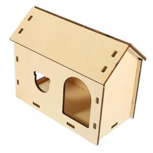 balacoo house mini toys wooden toys cage toy accessories rat nest chinchilla cage toy rat hideout toys chinchilla hideout home rat hideout hamster the swing wooden cage decorate