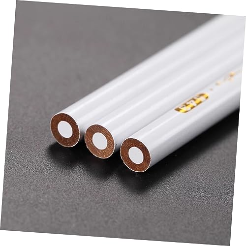 SEWACC 10pcs Rhinestones Picker Pencil Nail Art Pencils Nail Rhinestone Picker White Pencils Nail Tools Rhinestone for Nails White Nail Point Pen Bamboo Manicure Nail Clippers