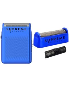 supreme trimmer foil shaver stf101 (150 min runtime) & replacement cutters sb11 | solo - blue