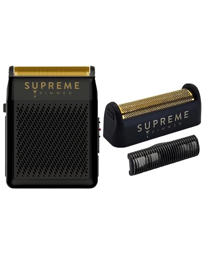 SUPREME TRIMMER Foil Shaver STF101 (150 Min Runtime) & Replacement Cutters SB11 | Solo - Black