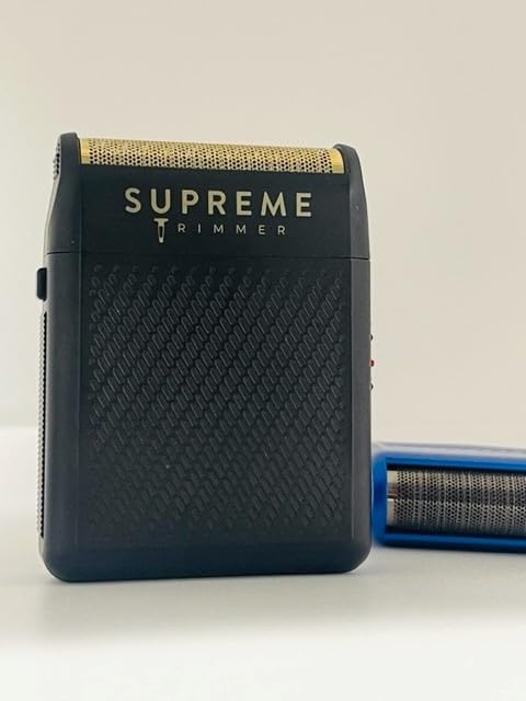 SUPREME TRIMMER Foil Shaver STF101 (150 Min Runtime) & Replacement Cutters SB11 | Solo - Black