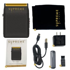 SUPREME TRIMMER Foil Shaver STF101 (150 Min Runtime) & Replacement Cutters SB11 | Solo - Black