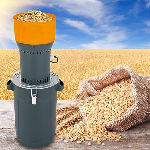 Grain Mill Grinder Electric, Grain Grinder Mill, Corn Grinder Electric, Wheat Grinder, Brew Mill, 6.6 Gallons (25L) 1000W