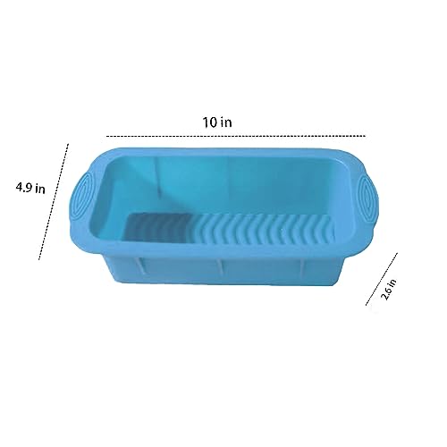 ABCISI Silicone Bread Loaf Pan,Bread Pans for Baking,Homemade Bread Making Non-Stick Bread Pans, Cake Pan,Rectangle Bread Mold for Oven, Microwave, and Freezer Safe Baking,2 Pack