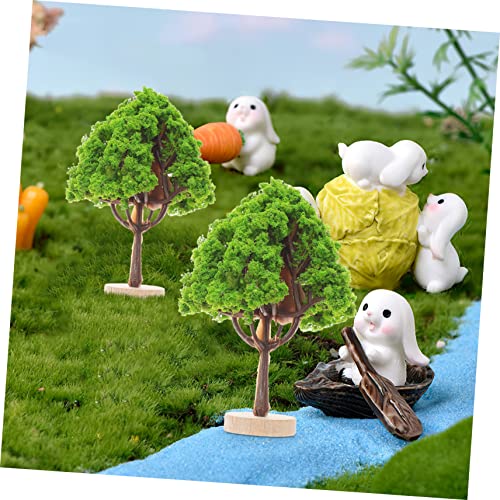 DECHOUS 5pcs 1 Sponge Landscaping Tree Powder Artificial Moss Diorama Moss for Plants Miniatures Fake Grass Decorative Faux Green Dry Grass Mixed Model DIY Supplies Landscape Materials