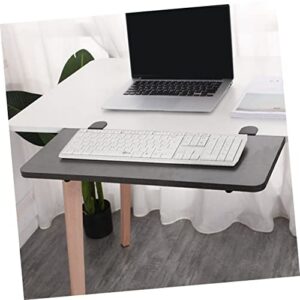Ciieeo 2 Sets Foldable Bracket Under Desk Keyboard Tray Shelving Brackets Table Tray Folding Desk Extender Desk Tray Foldable Desktop Extension Plate Support Slider Drawer Wrought Iron