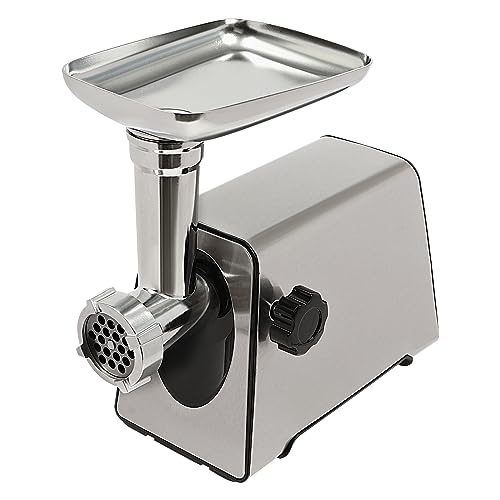 Meat Grinder,Electric Meat Grinder,2800W Max Stainless Steel Meat Grinder Electric,Heavy Duty Meat Mincer Machine,Meat Sausage Kit for Home Kitchen,Silver