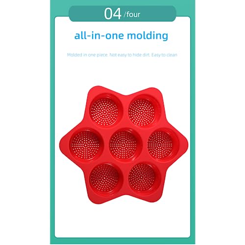 DRemdo Food grade silicone mold tool for baking circular hamburger molds High temperature resistant bread cake oven baking plate molds