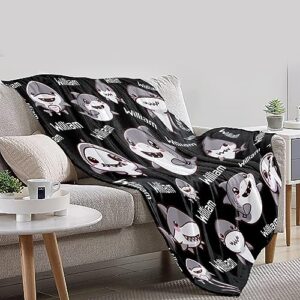 Cute Custom Shark Blanket,Personalized Gifts for Women Men, Soft Flannel Bed Throws Lightweight Plush Quilts for Bedroom Sofa Decoration 60"x80" for Adult