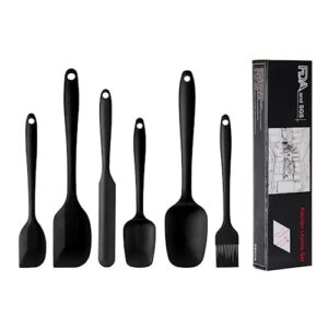 silicone kitchenware silicone 6-piece set integrated oil brush cake cream spatula set dfy baking tool