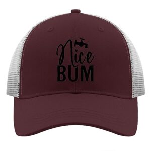 alices bumm golf hat baseball hat for women chestnut red funny hats gifts for boyfriends cycling cap