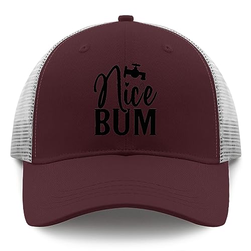 Alices bumm Golf hat Baseball hat for Women Chestnut red Funny Hats Gifts for Boyfriends Cycling Cap