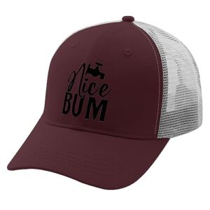 Alices bumm Golf hat Baseball hat for Women Chestnut red Funny Hats Gifts for Boyfriends Cycling Cap