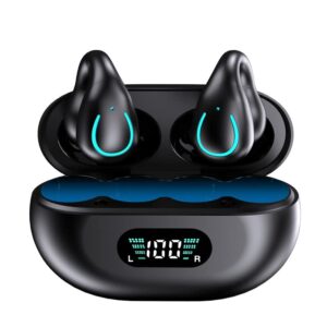 wireless bluetooth sports ear clip-on noise-cancelling headphones