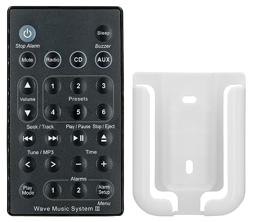 Replacement Remote Control fit for Bose Wave Music System 3 III (Black Color)