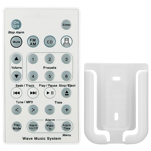 Replacement Remote Control Controller Compatible with Bose Wave Music Player I II III Bose Wave Music System Audio System AWRCC1 AWRCC2