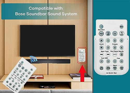 Replacement Remote Control Controller Compatible with Bose Wave Music Player I II III Bose Wave Music System Audio System AWRCC1 AWRCC2