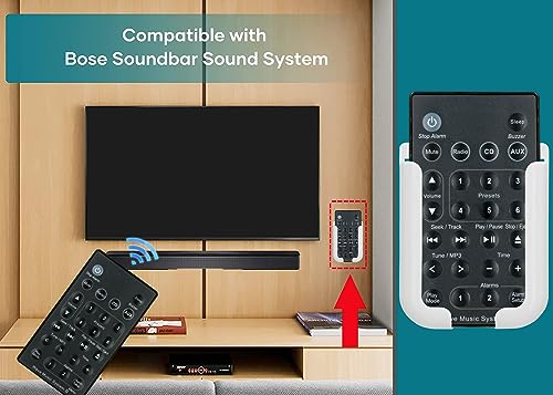 Replaced Remote Control Compatible with Bose Wave Music System I II III Wave Music Radio/CD AWRCC1 AWRCC2 AWRCC3 (Black)