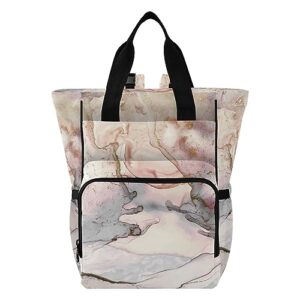 xigua marble ink texture diaper bag backpack multi function baby changing bags waterproof large capacity travel back pack for mom dad
