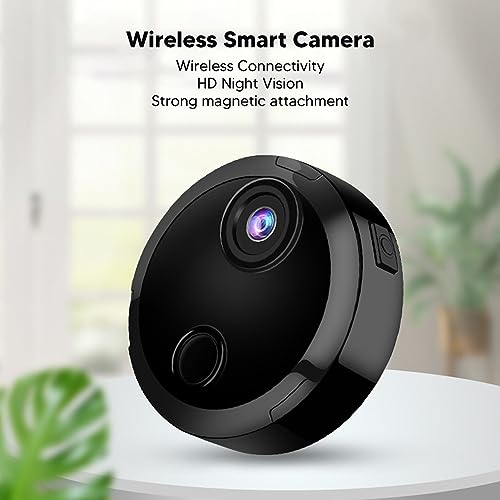 Dpofirs WiFi Monitoring Camera 1080P HD Wireless Camera, Wide Angle, Night Vision, Remote Control Portable Rotatable Mini Camera with Built in Battery