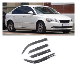 Car Side Window Visor Sun Rain Guard Shade Shield Shelter Protector Cover Frame Sticker Accessories Compatible with Volvo S40 S60 S70 S80 (Color : Compatible with S60 2000-2011)