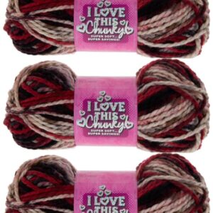 Hobby Lobby Safari Trek I Love This Chunky Print Yarn - Set of 3