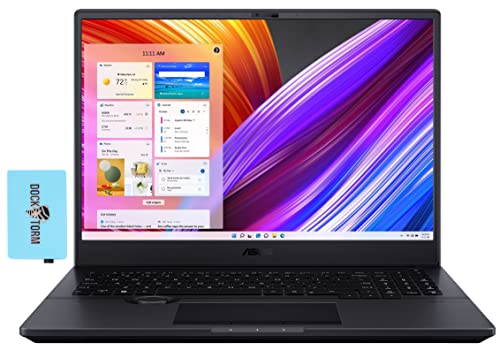 ASUS ProArt Studiobook Laptop, 16.0" OLED 4K (Intel i7-12700H 14-Core, 64GB DDR5 RAM, 1TB PCIe SSD, GeForce RTX 3080 Ti, Backlit KYB, WiFi 6, BT 5.2, Fingerprint, Win 11 Home) with Dockztorm Dock