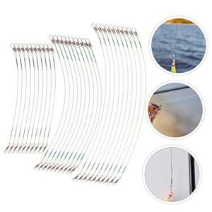 BESPORTBLE 60 Pcs Lure Anti-Bite Line Professional Fishing Leader Fishing Wires Fishing Leading Ropes Fishing Equipment Fishing Leading Wire Fishing Tackles Swivel to Rotate Steel Major