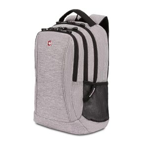 swissgear 5668 laptop backpack, light grey heather, 18.25 inches